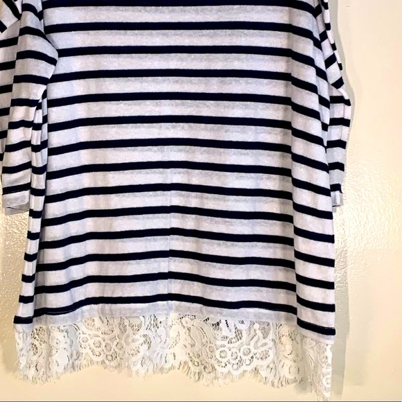 Westport blue & white striped shoulder cutout - Picture 8 of 8
